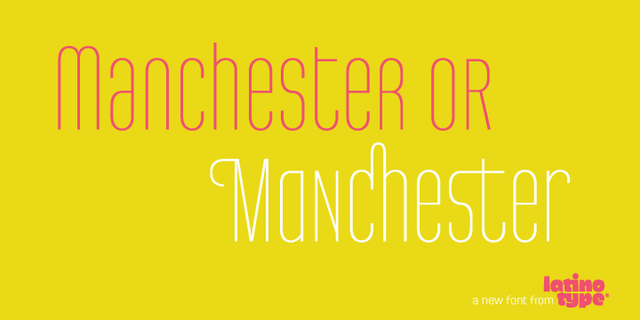 Is a very thin and condensed font with a modular design.