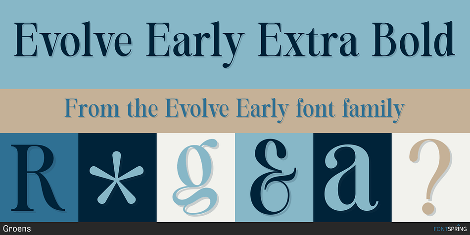 Evolve Early Extra Bold Font