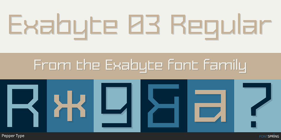 Exabyte 03 Regular Font