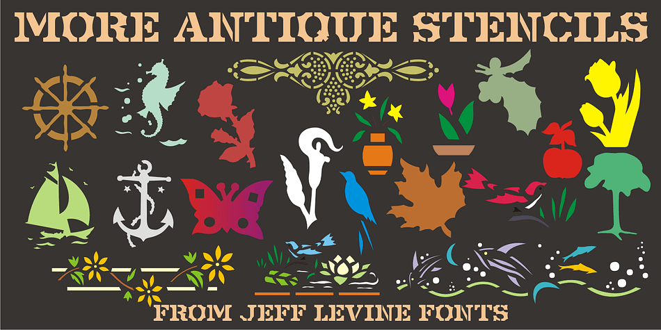 More Antique Stencils JNL is another collection of wonderful decorative stencil designs from antique sources.