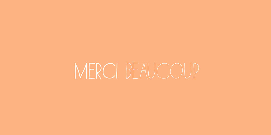 Paris font family example.