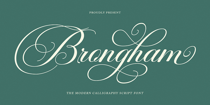 Brongham  font family by HRZ Studio