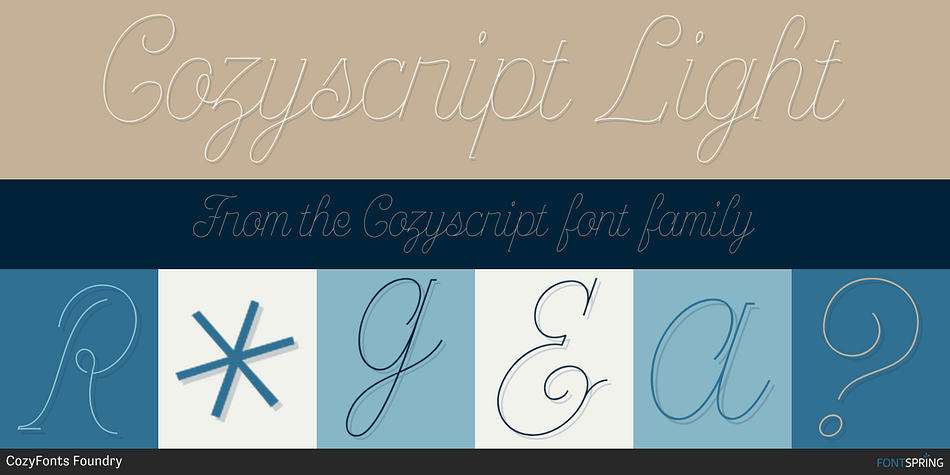 Cozyscript Light Font