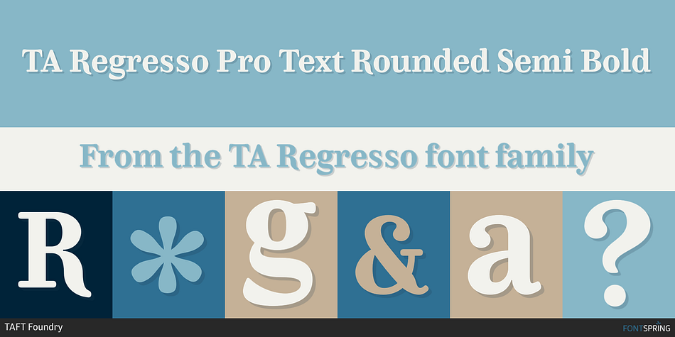 TA Regresso Pro Text Rounded Semi Bold Font