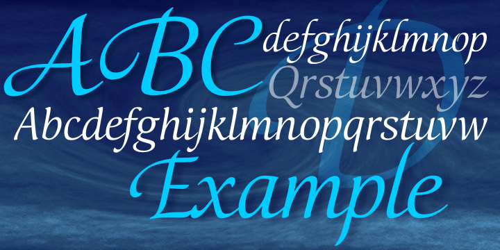 It also contains 3 additional fonts with variants of decorated initials.