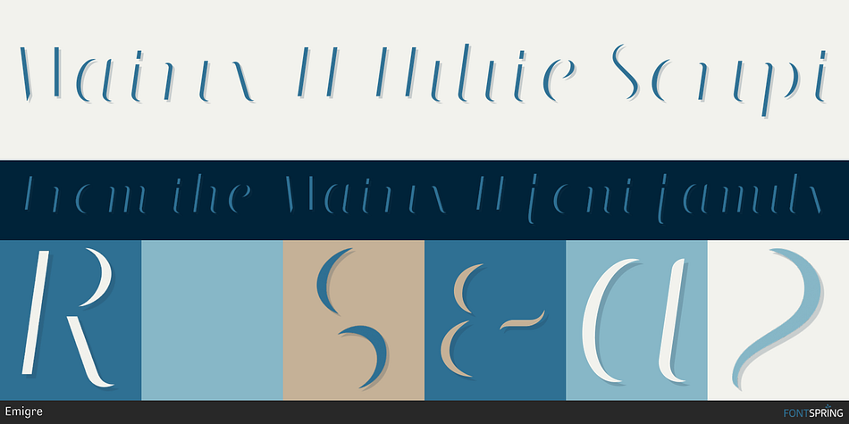 Matrix II Inline Script Font