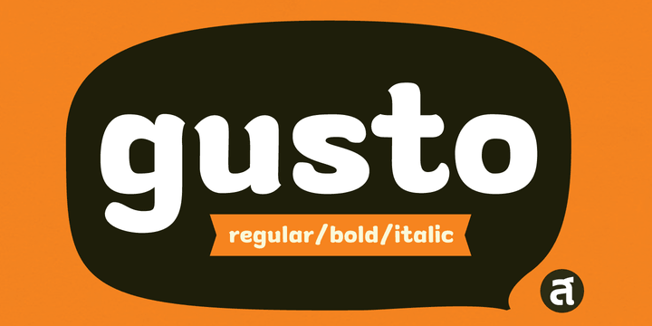 Displaying the beauty and characteristics of the gusto font family.