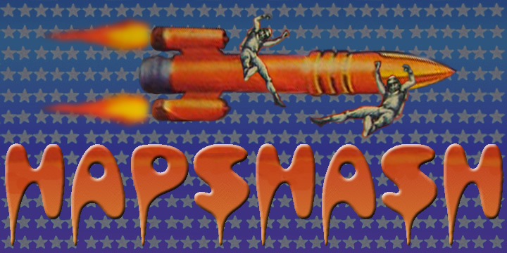 Hapshash is an all capitals font inspired by the 1960s psychedelic posters of British designers Hapshash and the Coloured Coat (Michael English and Nigel Waymouth), in particular their 1968 poster for the First International Pop Festival in Rome.
