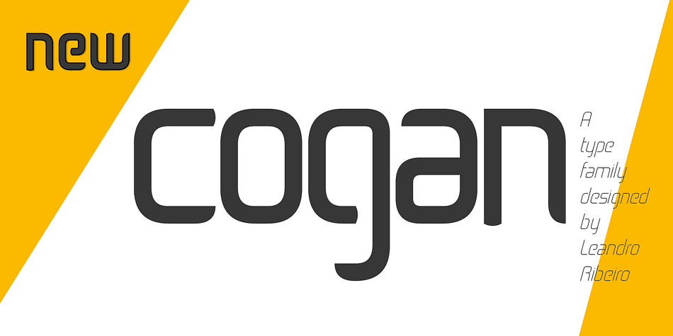 Cogan was especially designed by Leandro Ribeiro.