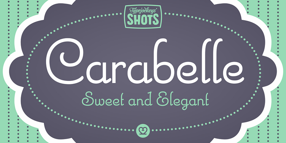 Carabelle is based on the Nebiolo type foundry’s Calipso design.