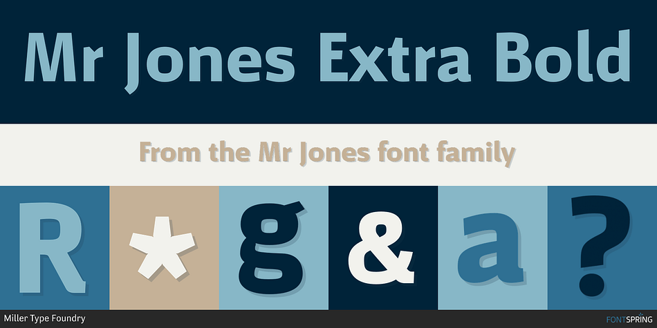 Mr Jones Extra Bold Font