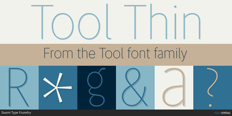 Tool Thin Font