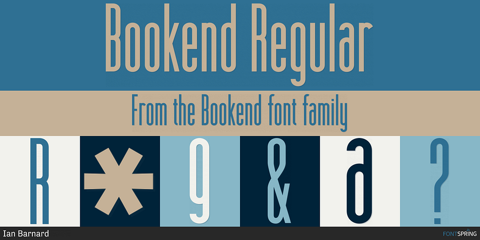 Bookend Regular Font
