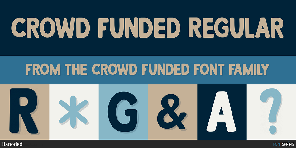 Crowd Funded Regular Font