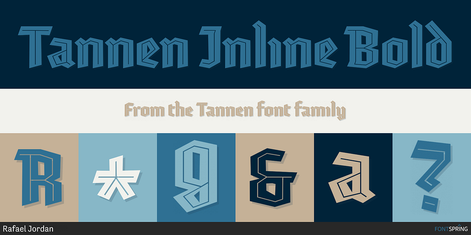 Tannen Inline Bold Font