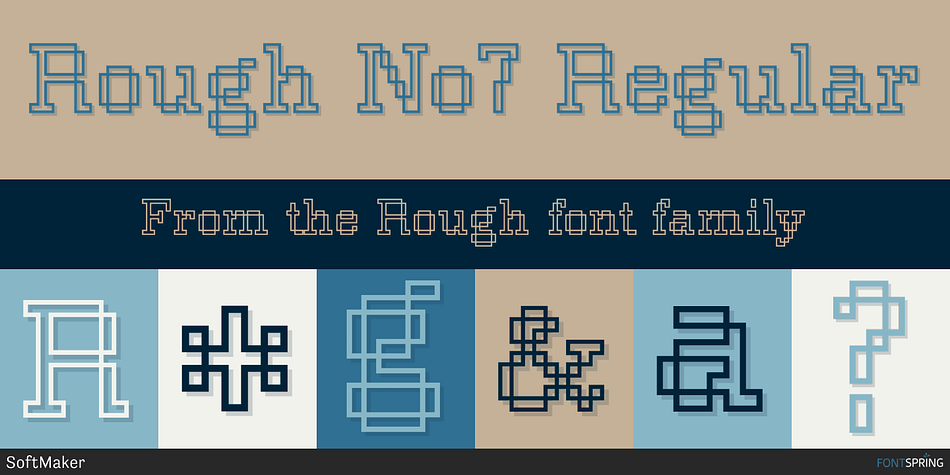 Rough No7 Regular Font