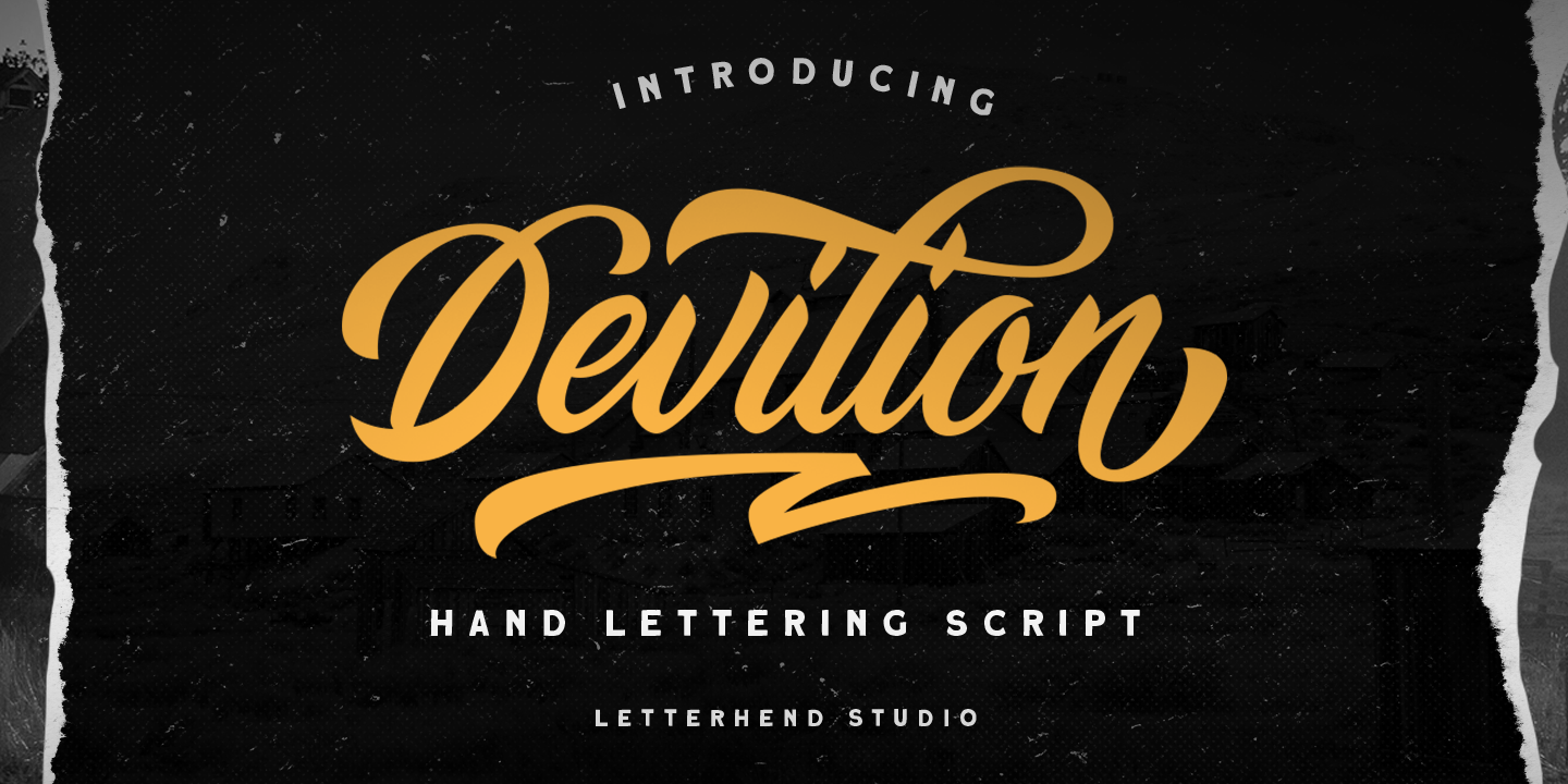 Devilion - Hand Lettering Script