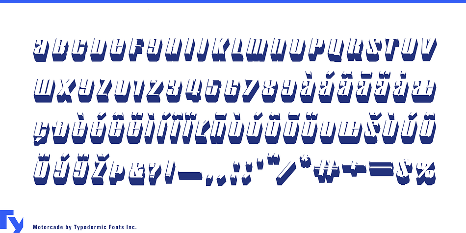 Displaying the beauty and characteristics of the Motorcade font family.
