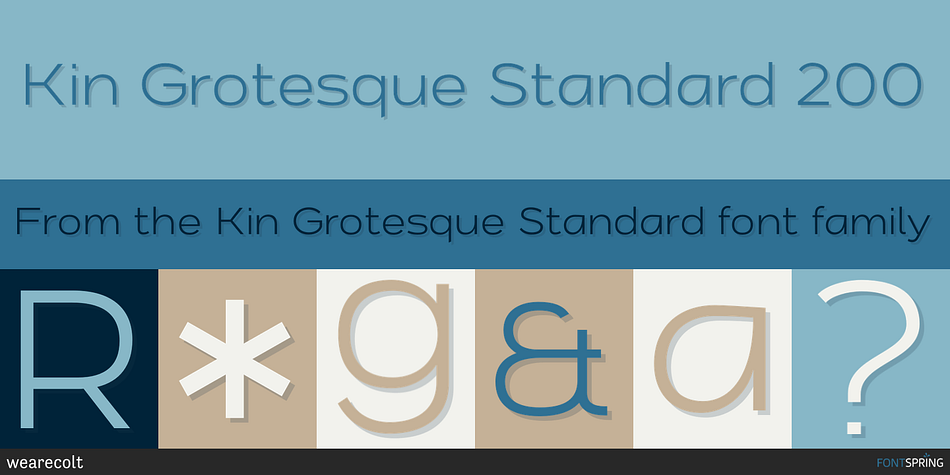 Kin Grotesque Standard 200 Font