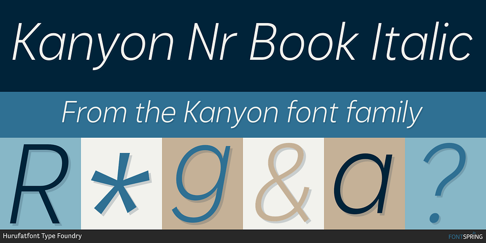 Kanyon Narrow Font