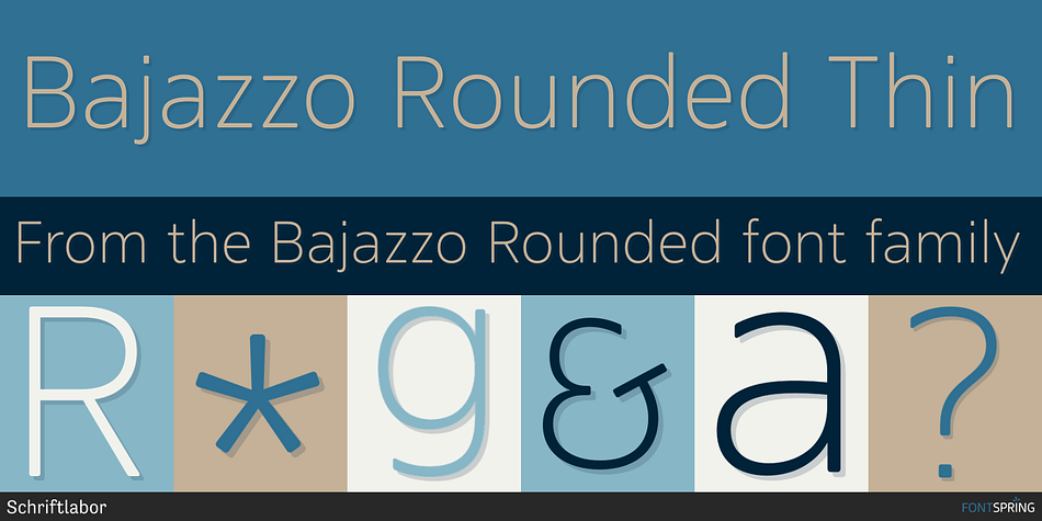 Bajazzo Rounded Thin Font