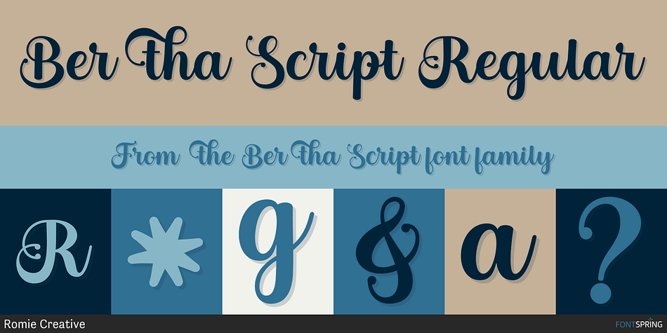 Bertha Script Regular Font