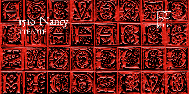 Displaying the beauty and characteristics of the 1510 Nancy font family.
