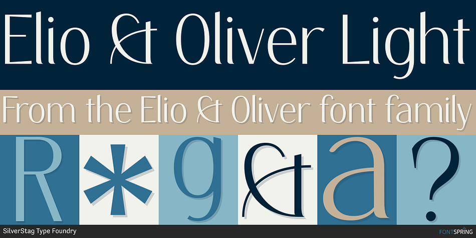 Elio & Oliver Light Font