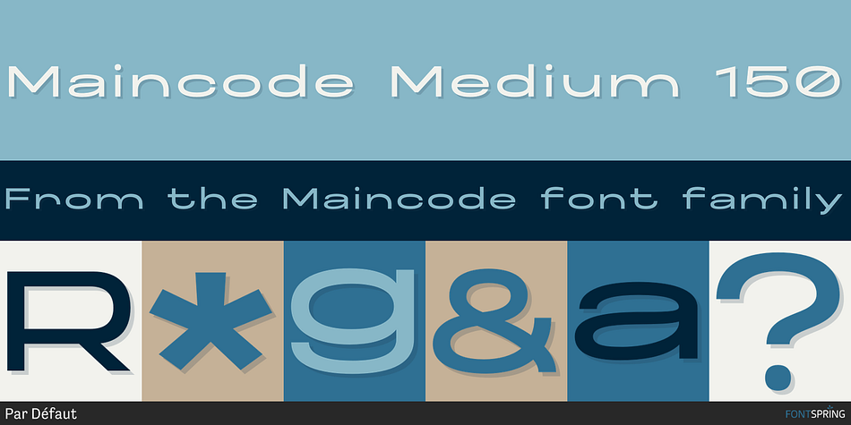 Maincode Medium 150 Font