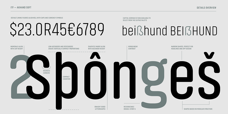 Highlighting the Akhand Soft font family.