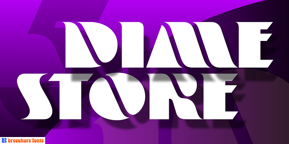 Dime Store is a font inspired by childhood memories of dime stores in downtowns and shopping malls in the 1970s.