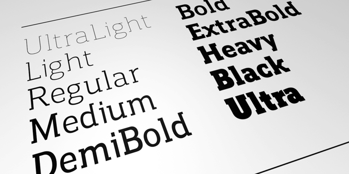 Simple curves are combined with sharp angles to provide a readable font with subtle characteristics.