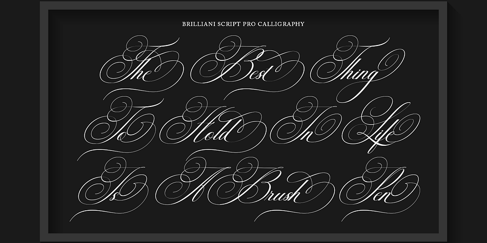 Brilliani Script Pro Font