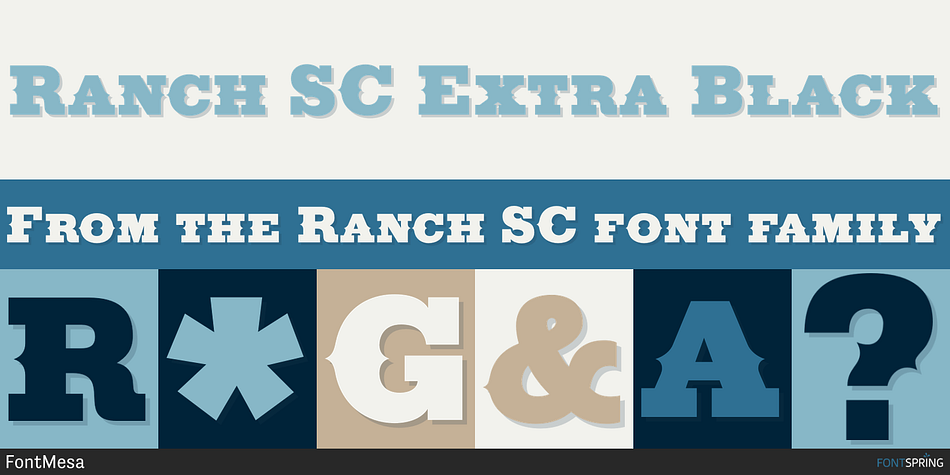 Ranch SC Extra Black Font