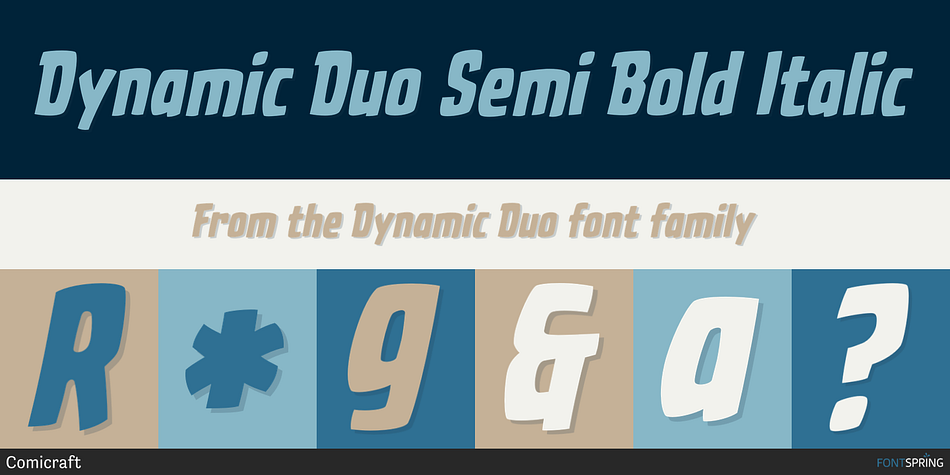 Dynamic Duo Semi Bold Italic Font