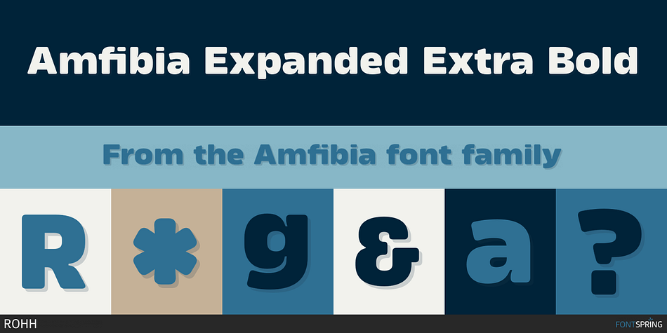 Amfibia Expanded Extra Bold Font