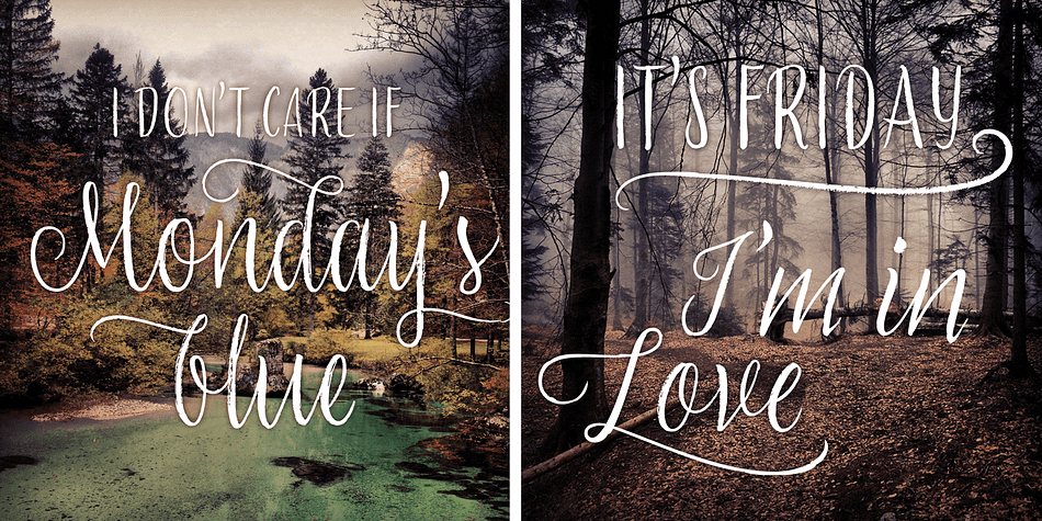 And then treat yourself with this unplugged, hand-lettered typeface.