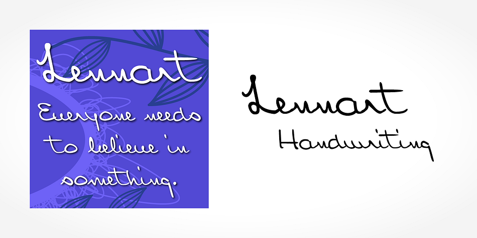 Digitized handwriting fonts are a perfect way to give documents the “very special touch”.