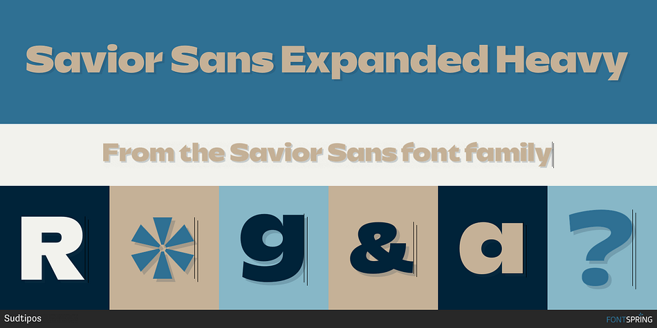 Savior Sans Expanded Heavy Font