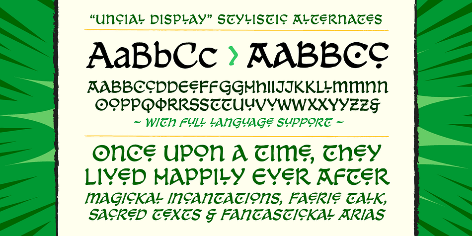 Dreamland is a an eight font family.