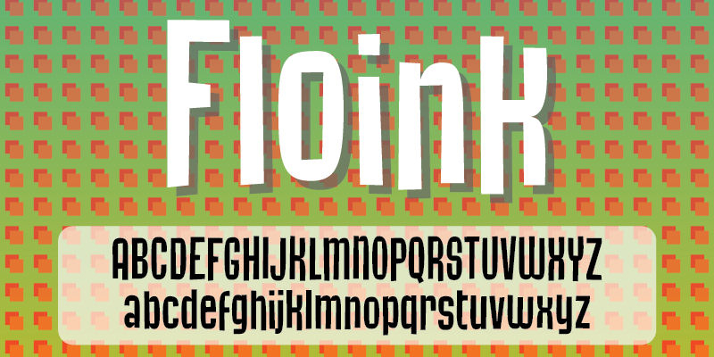 Displaying the beauty and characteristics of the Floink font family.