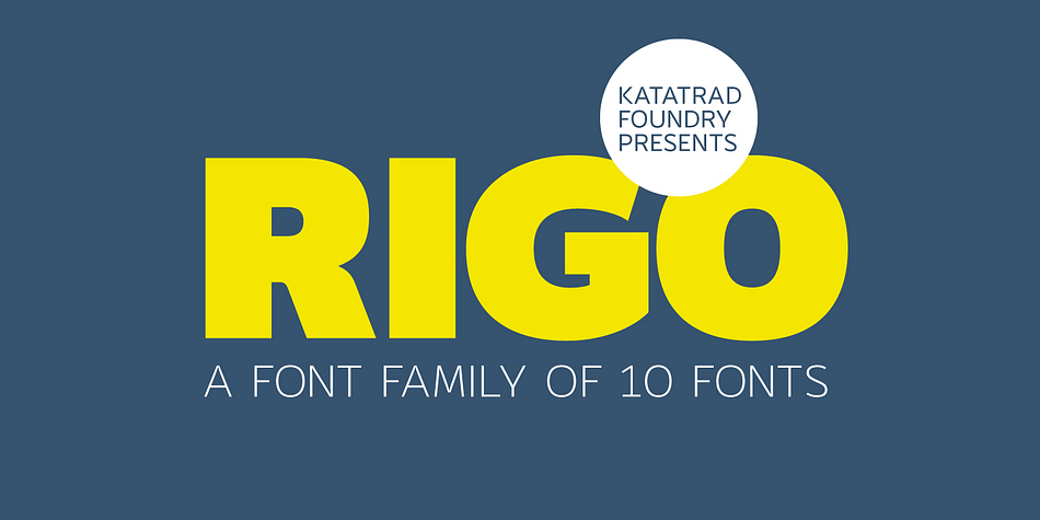 Rigo™ is a flexible family of modern sans serif.