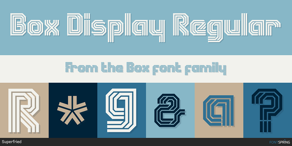 Box Display Regular Font