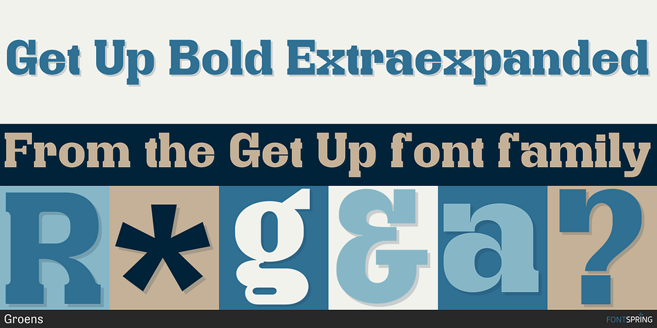 Get Up Bold Extraexpanded Font
