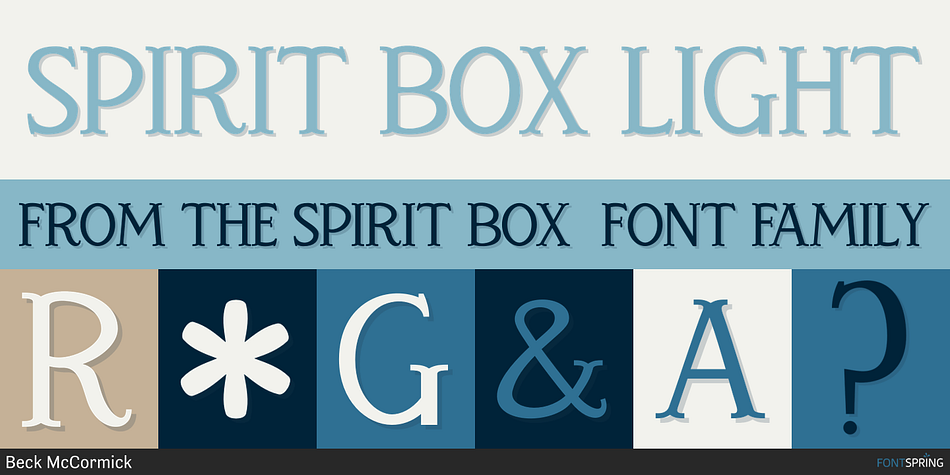 Spirit Box Light Font