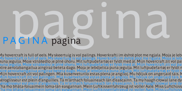 Pagina is dedicated to the paper or epaper on which type appears.
