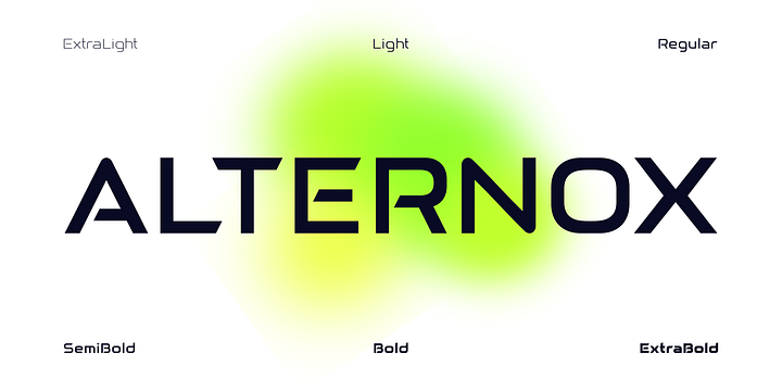 ALTERNOX font family by Asenbayu