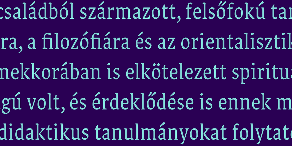 Destra font family example.