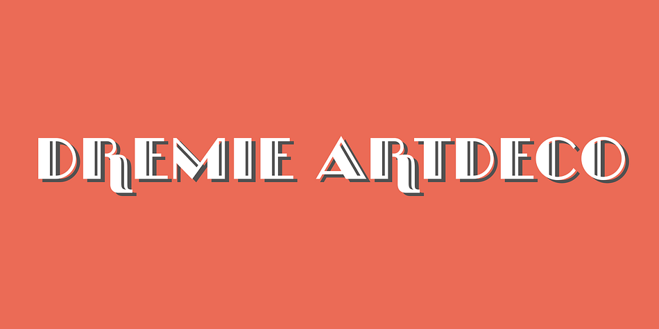 Emphasizing the favorited Dremie font family.