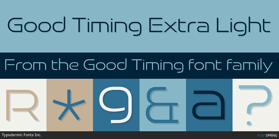 Good Timing Extra Light Font